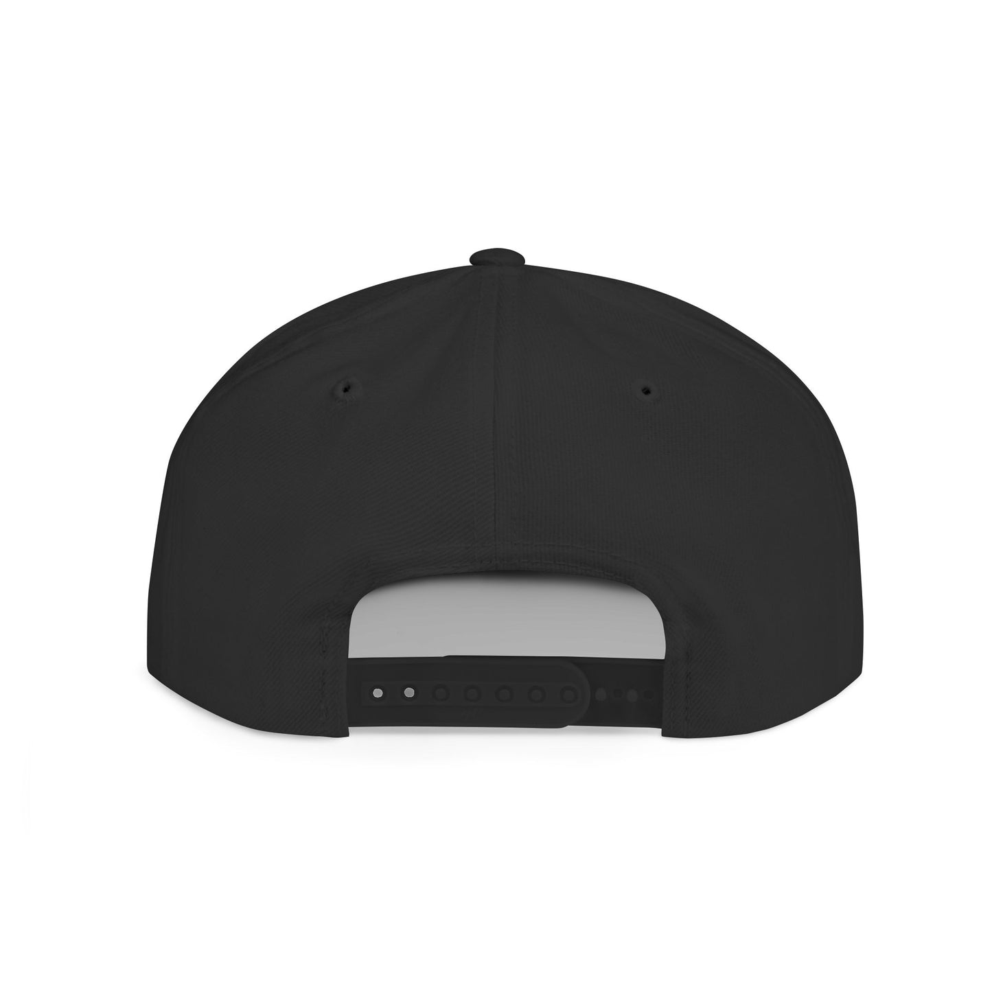 Snapback Hat — Ash & Halo Logo Flat Bill Cap
